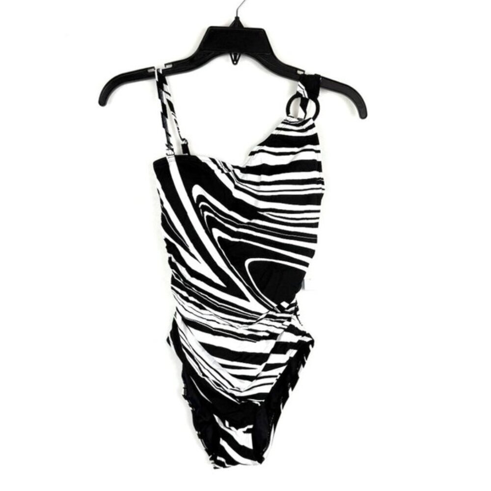 Bleu Rod Beattie Women’s Black/White One Piece Swimsuit Size 4
